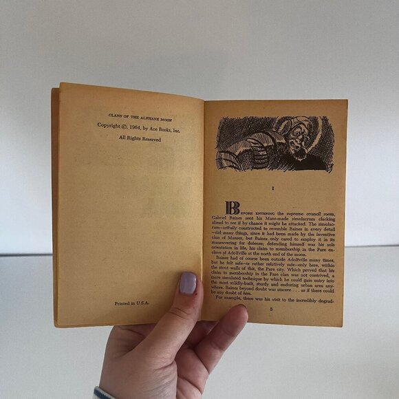 1960s Clans of the Alphane Moon Philip K. Dick Paperback Ace F-309 Sci-Fi Vintag - Picture 2 of 5